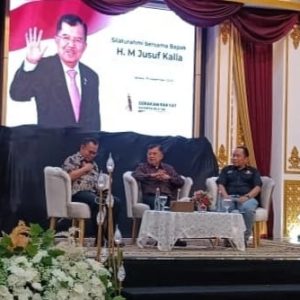 Silaturahmi Bersama Presidium Gerakan Rakyat, Untuk Pertama Kalinya JK Tegaskan Dukung AMIN di Pilpres 2024