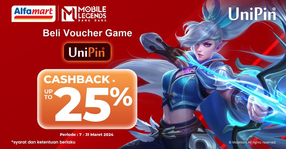 Voucher Game UniPin Sudah Bisa Dibeli di Alfamart Voucher Game UniPin Sudah Bisa Dibeli di Alfamart