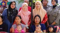 DWP Satpoll PP Makassar Kunjungi Posyandu Anggrek 4 di Kelurahan Lajangiru