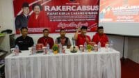 Tasming Paparkan Visi Misi Dihadapan Peserta Rakercabsus PDI Perjuangan Kota Parapare