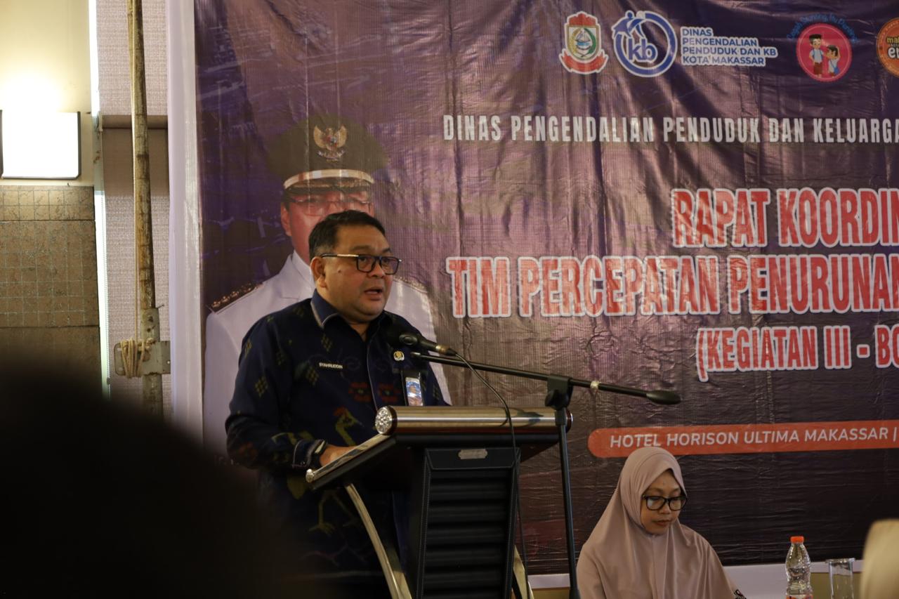 Plt Kepala DPPKB Makassar Membuka Kegiatan Percepatan Penurunan Stunting Semester II