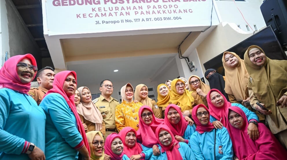 Ketua TP PKK Dampingi Wali Kota Resmikan Posyandu Era Baru Kedua di Kota Makassar